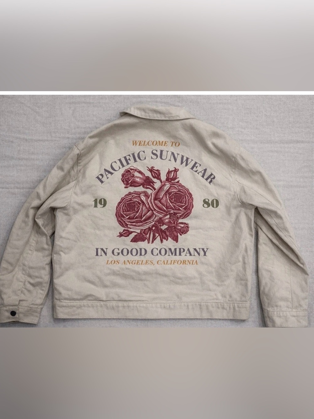 Pacsun Pacific Sunwear Big Time Printed Gas Jacket Size Large Out Of Stock Item